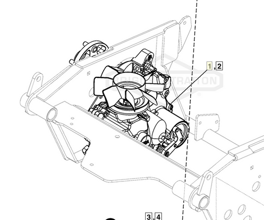 Ferris 84008007 Transaxle | OEM Right-Side 52" Models