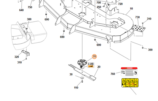 STIHL WB01 760 2005 Arbor / Spindle Assembly | OEM RZ Mower