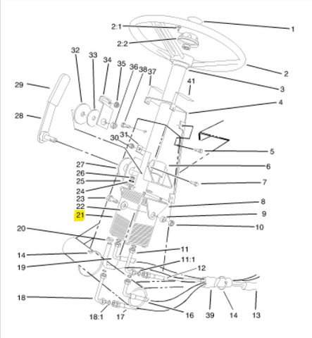 Toro 108-6557 STEER VALVE AND COLUMN ASM