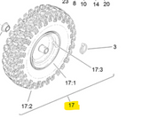 Toro 138-3659 RH WHEEL AND TIRE ASM
