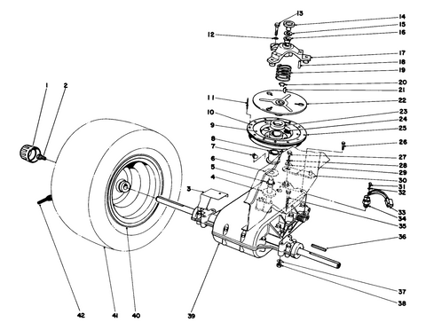 Toro 52-1750 TRANSAXLE