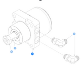 Hustler 605266 Parker TL0240 Hydraulic Wheel Motor | OEM Super S