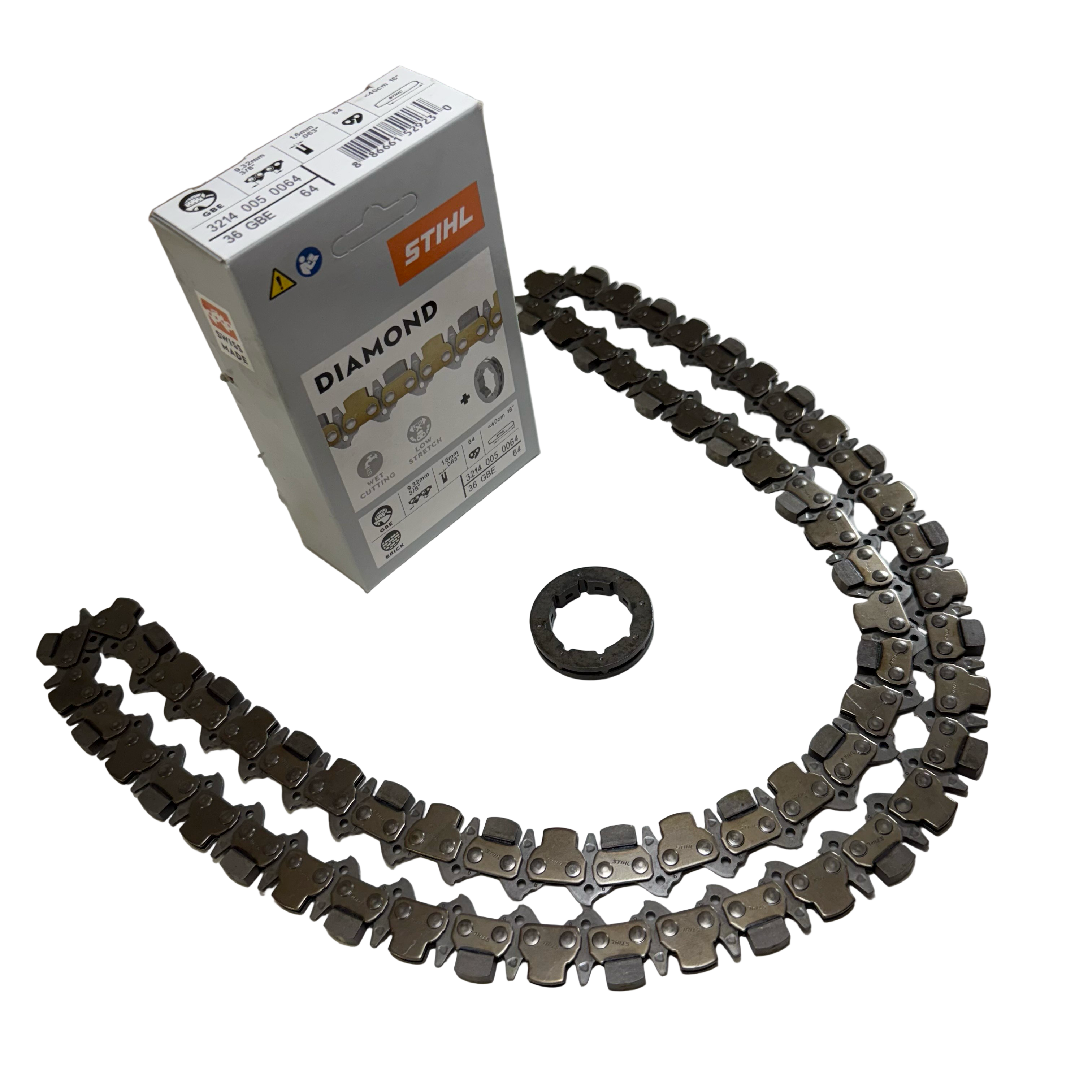 STIHL Diamond Abrasive Chain 36 GBE – 16” Bar, 3/8” Pitch, .063