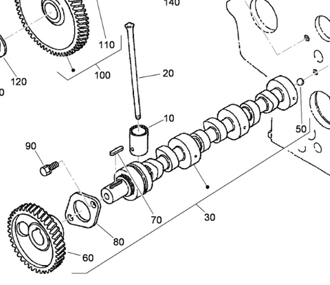 Toro 117-0305 CAMSHAFT ASM