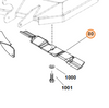 Technical diagram of a mechanical component with labeled parts on a white background