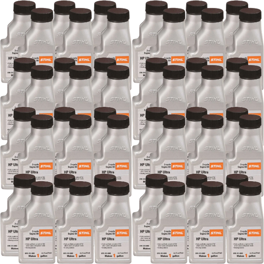 Stihl HP Ultra 2-Cycle Engine Oil 1 Gallon Mix Case/48 Bottles BULK STIHL HP Ultra oil 2.6 oz