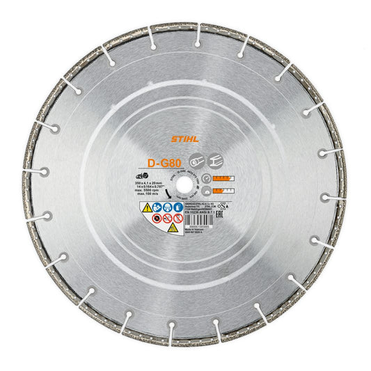 STIHL 0835 070 8001 D-G80 9" Diamond Cutting Wheel | Pipeline Construction