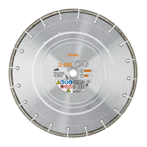 STIHL 0835 070 8001 D-G80 9" Diamond Cutting Wheel | Pipeline Construction