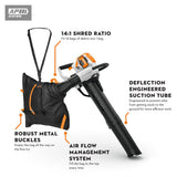 STIHL SHA 140 36V Battery Shredder Vacuum – Bare Tool