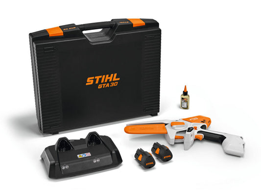 STIHL | GA04 5011 6911 US | GTA 30 Set w/ (2) AS 2 Batteries & Charger | Garden Pruner | 6” Bar