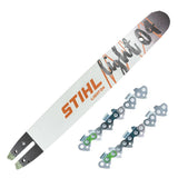 STIHL 3005 005 9907 2+1 Cut Kit – 16" Light 04 Bar & 2 PS3 55 Chains