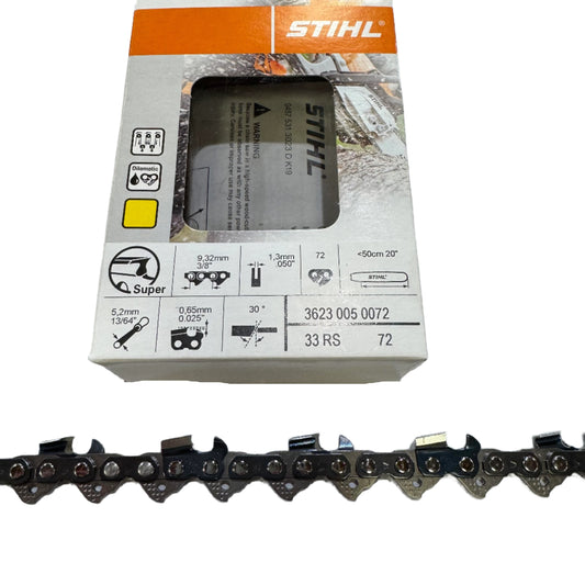 STIHL 3623 005 0072 33RS 20" Full Chisel Saw Chain