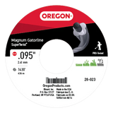 Oregon 20-023 Gatorline Magnum SuperTwist Trimmer Line | .095" 5 lb