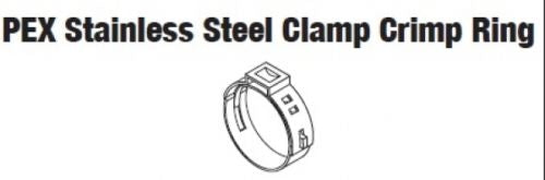 Central Boiler  5926 PEX CLAMP CRIMP RING,SS 1"